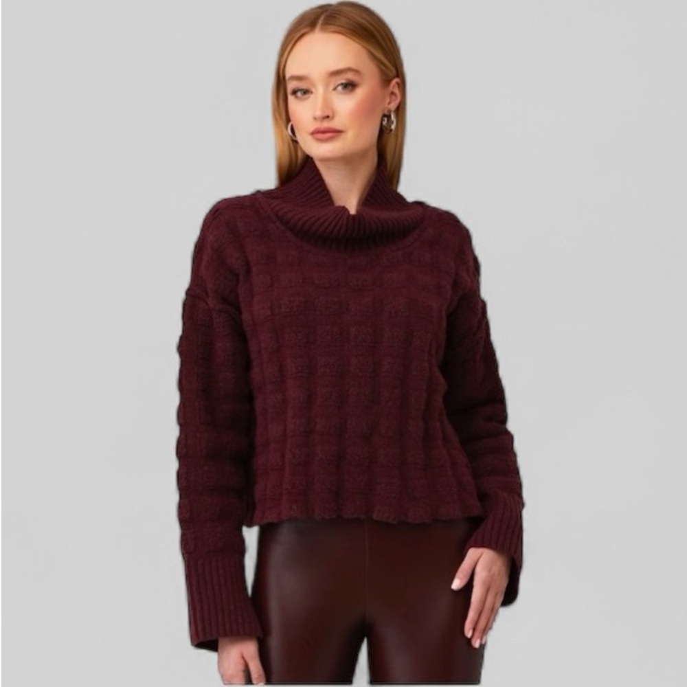 NWT Free People Women’s Care FP Soul Searcher Mock Neck Sweater Warm Cozy